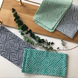 Set of 4 printed cloth napkins